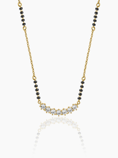 Tanisi Diamond Bar 18K Gold Plated Mangalsutra