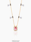 Tara Emerald Shape Diamond 18K Gold Plated Mangalsutra