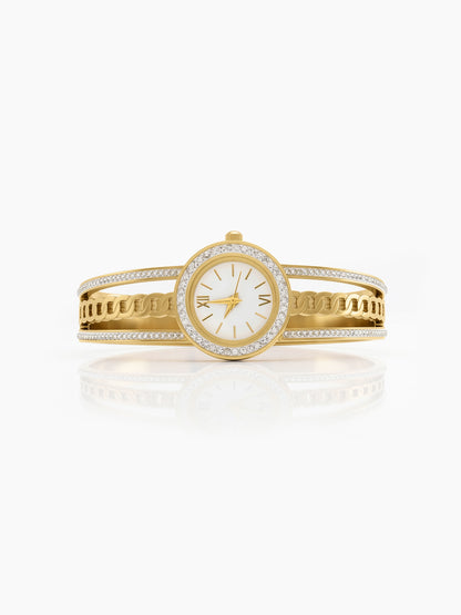 Tarevia 18K Gold Plated Women's Watch Bracelet - Swashaa
