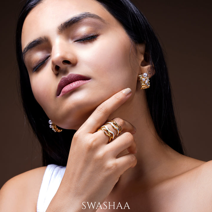 Tariya 18K Gold Plated Ring