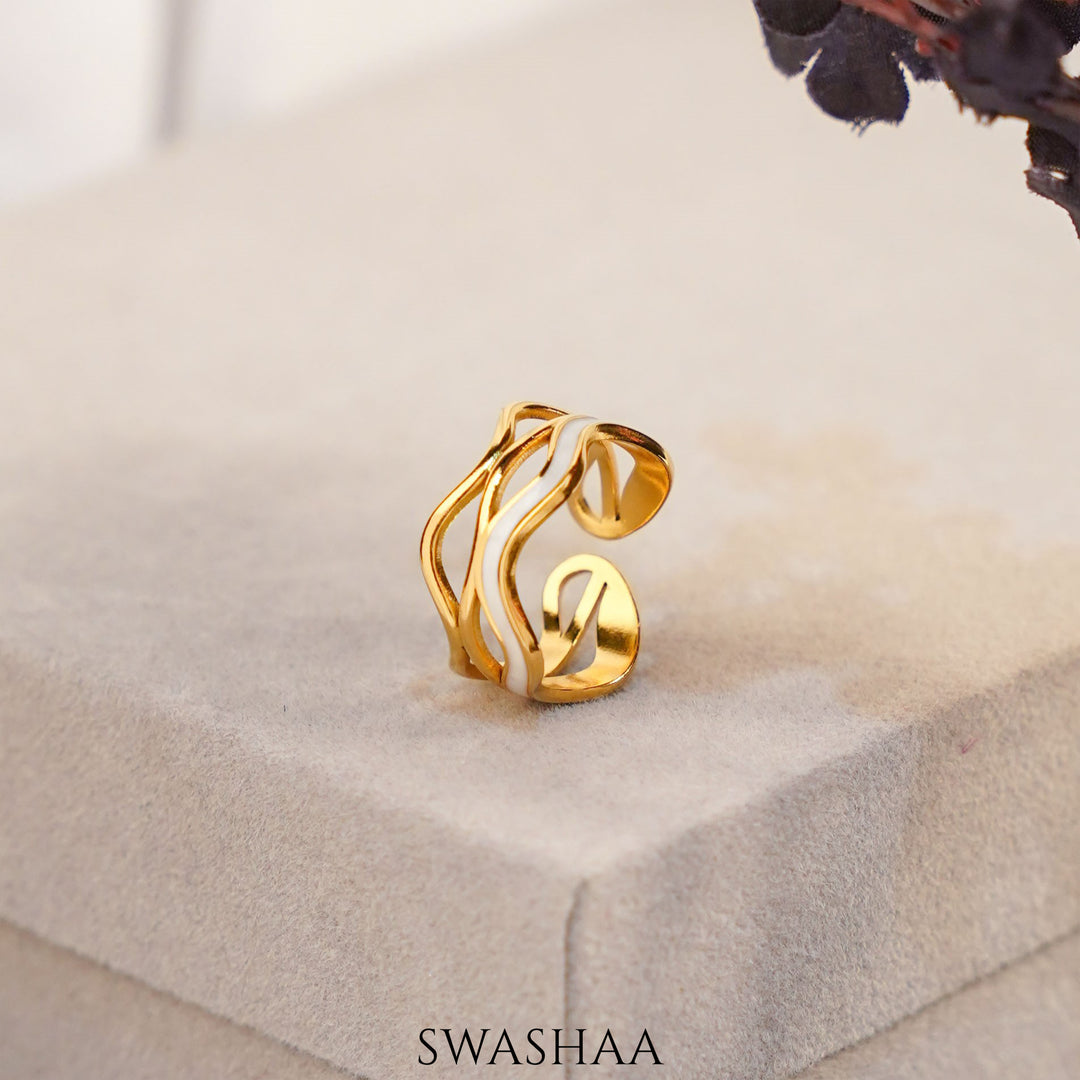 Tariya 18K Gold Plated Ring