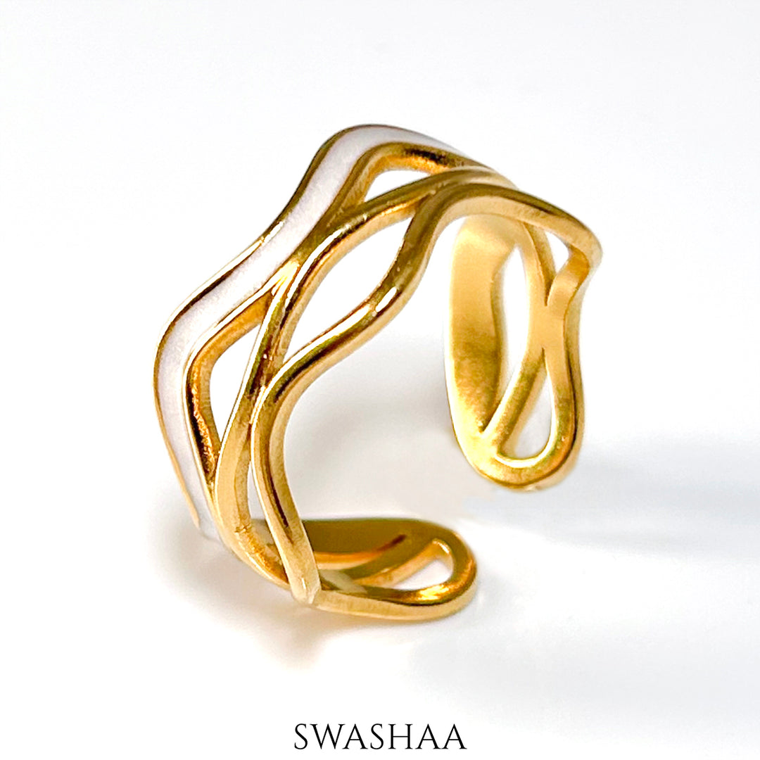 Tariya 18K Gold Plated Ring