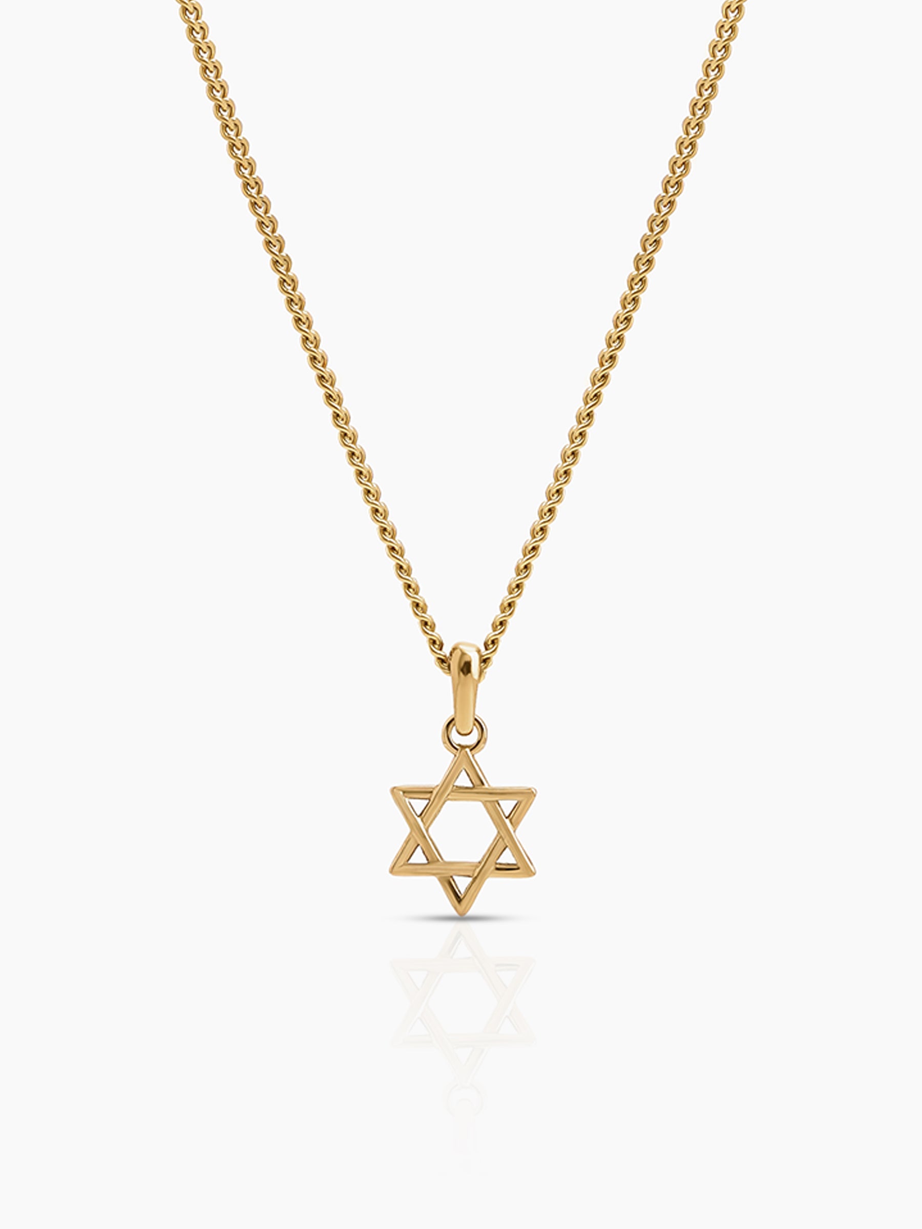 Tavik Hex Star 18K Gold Plated Men’s Chain Pendant - Swashaa