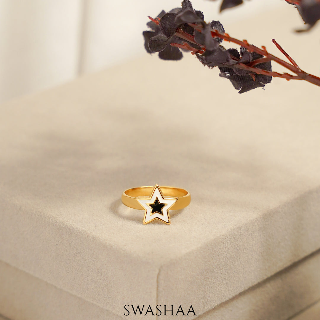 Telca Star 18K Gold Plated Ring