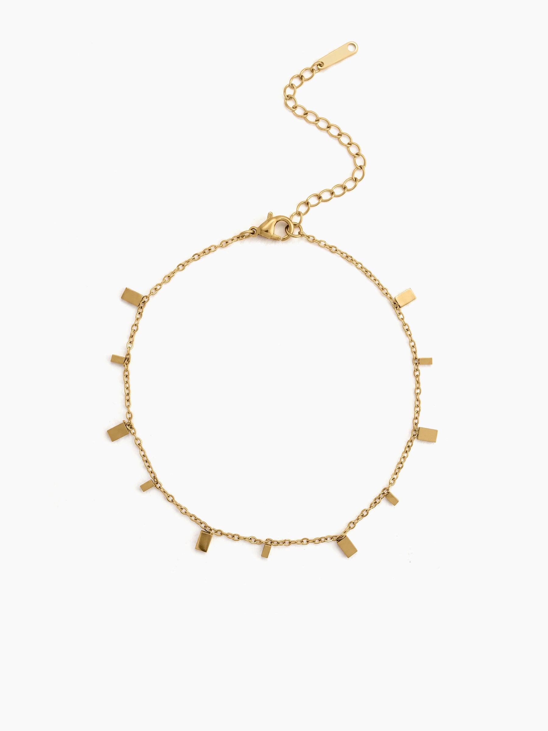 Tesora Charms 18K Gold Plated Women's Anklet