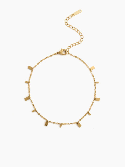 Tesora Charms 18K Gold Plated Women's Anklet