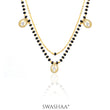 Tia Layered Teardrop Diamond 18K Gold Plated Mangalsutra