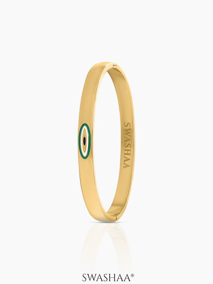 Timmy Evil Eye 18K Gold Plated Band Bracelet