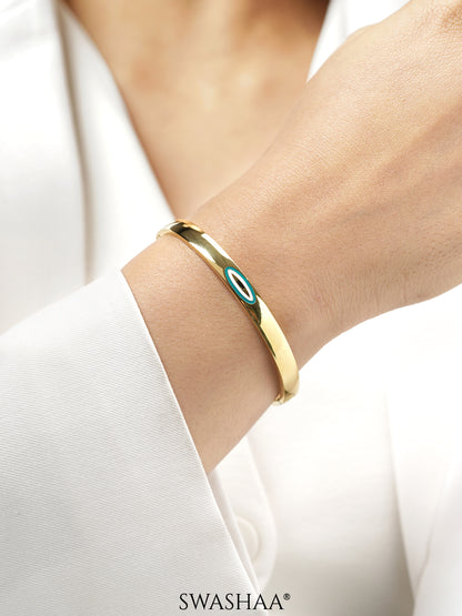 Timmy Evil Eye 18K Gold Plated Band Bracelet