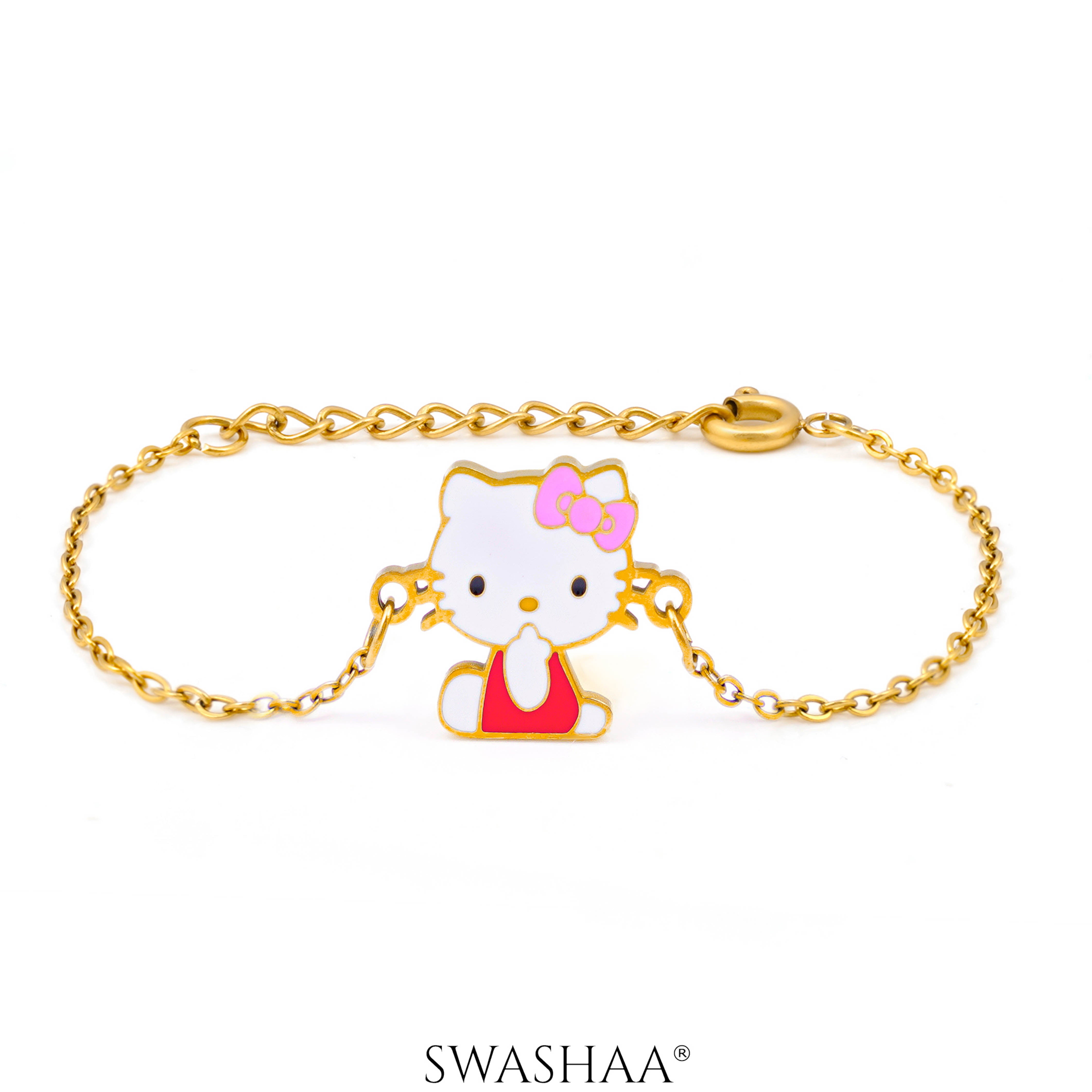 Tino Kitty 18K Gold Plated Kid's Bracelet