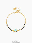 Tiny Wheels Car Charm 18K Gold Plated Kid's Nazariya Bracelet