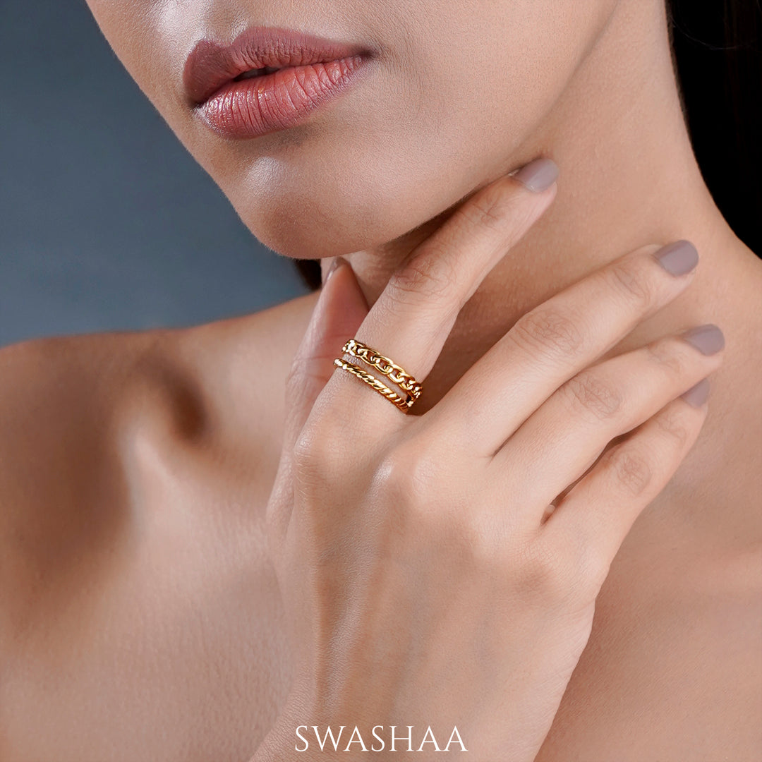 Tonia 18K Gold Plated Ring