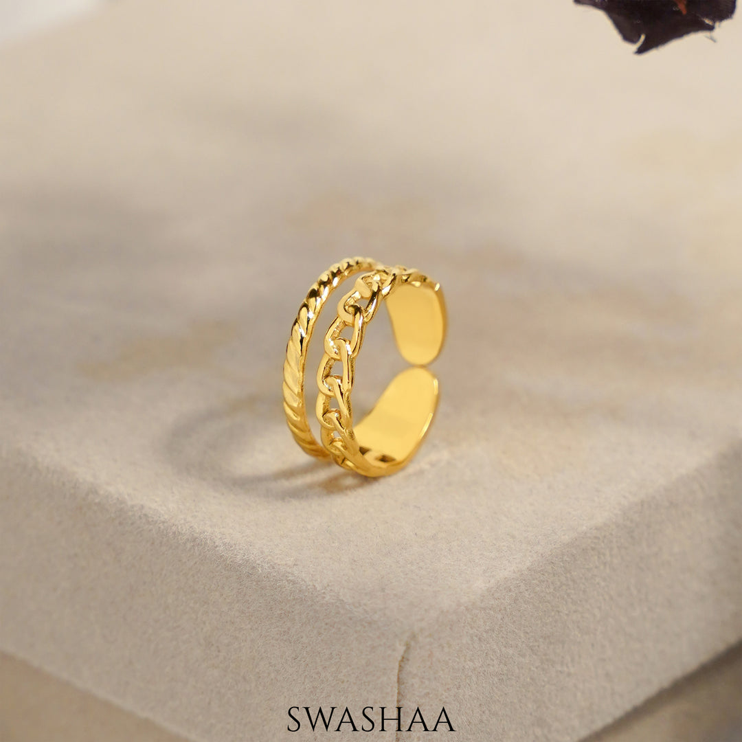 Tonia 18K Gold Plated Ring