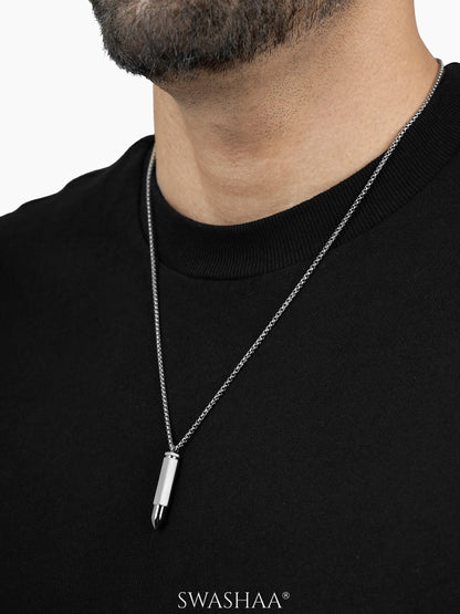 Tork Bullet Silver Men's Chain Pendant