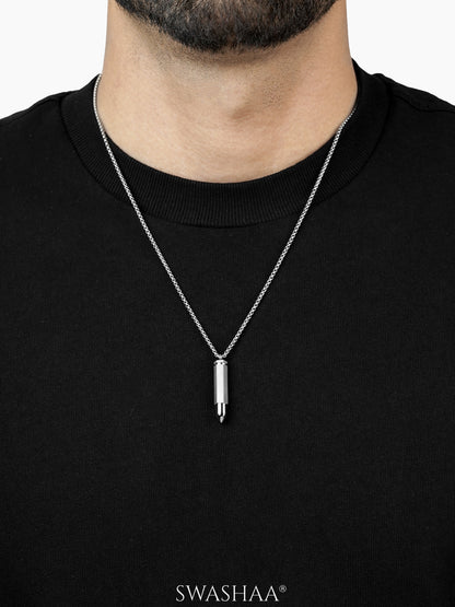 Tork Bullet Silver Men's Chain Pendant