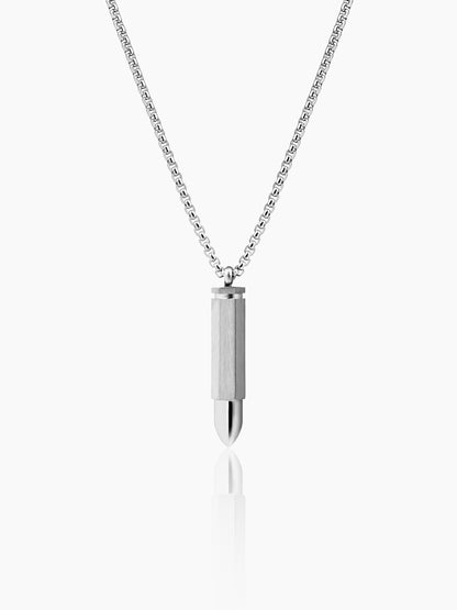 Tork Bullet Silver Men's Chain Pendant