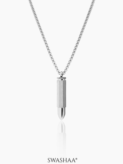 Tork Bullet Silver Men's Chain Pendant