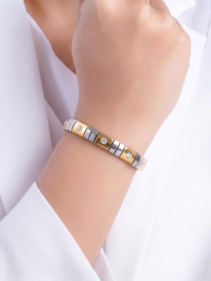 Tristan Heart Silver - 18K Gold Plated Women's Bracelet