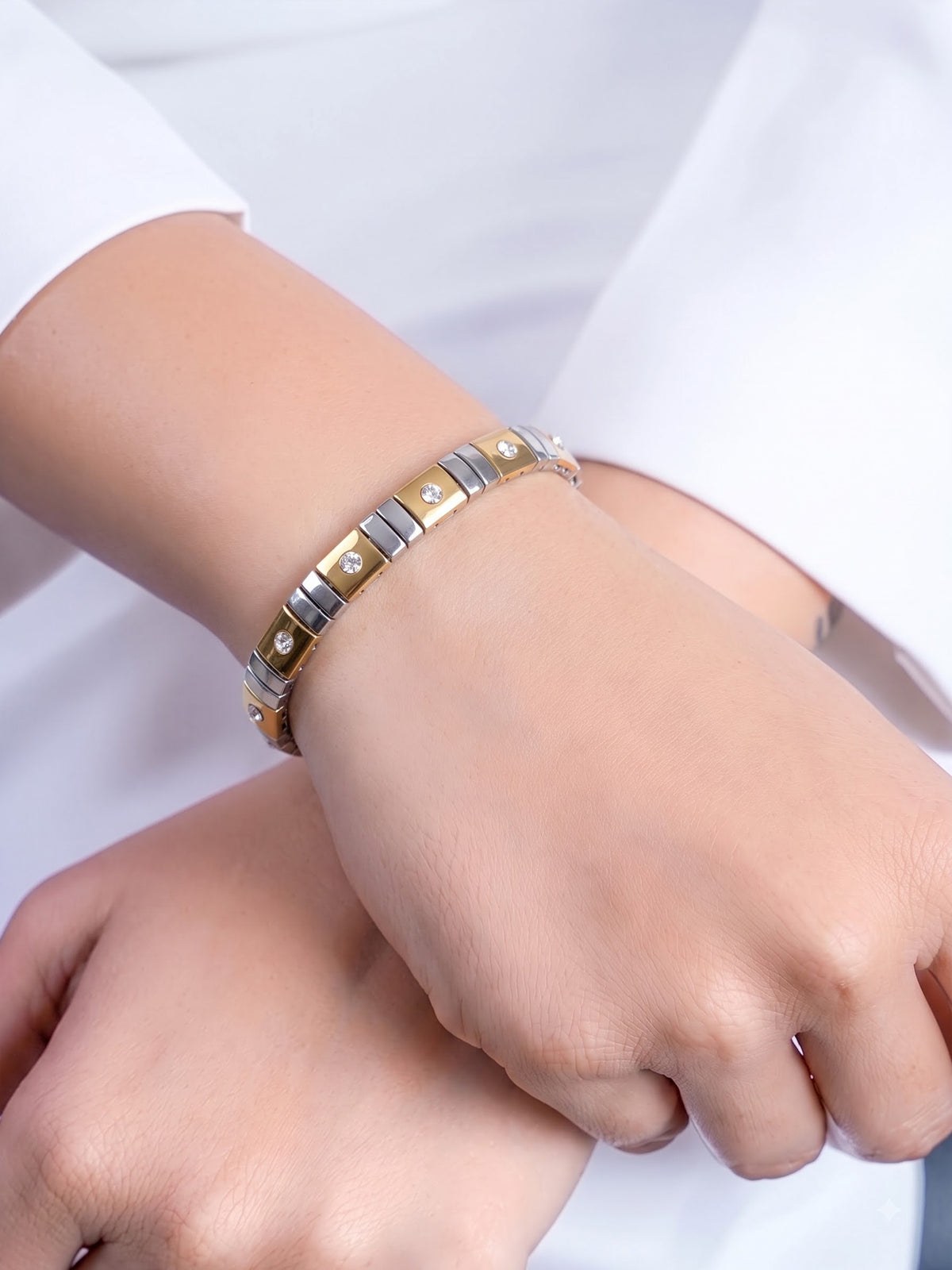 Tristan Heart Silver - 18K Gold Plated Women's Bracelet