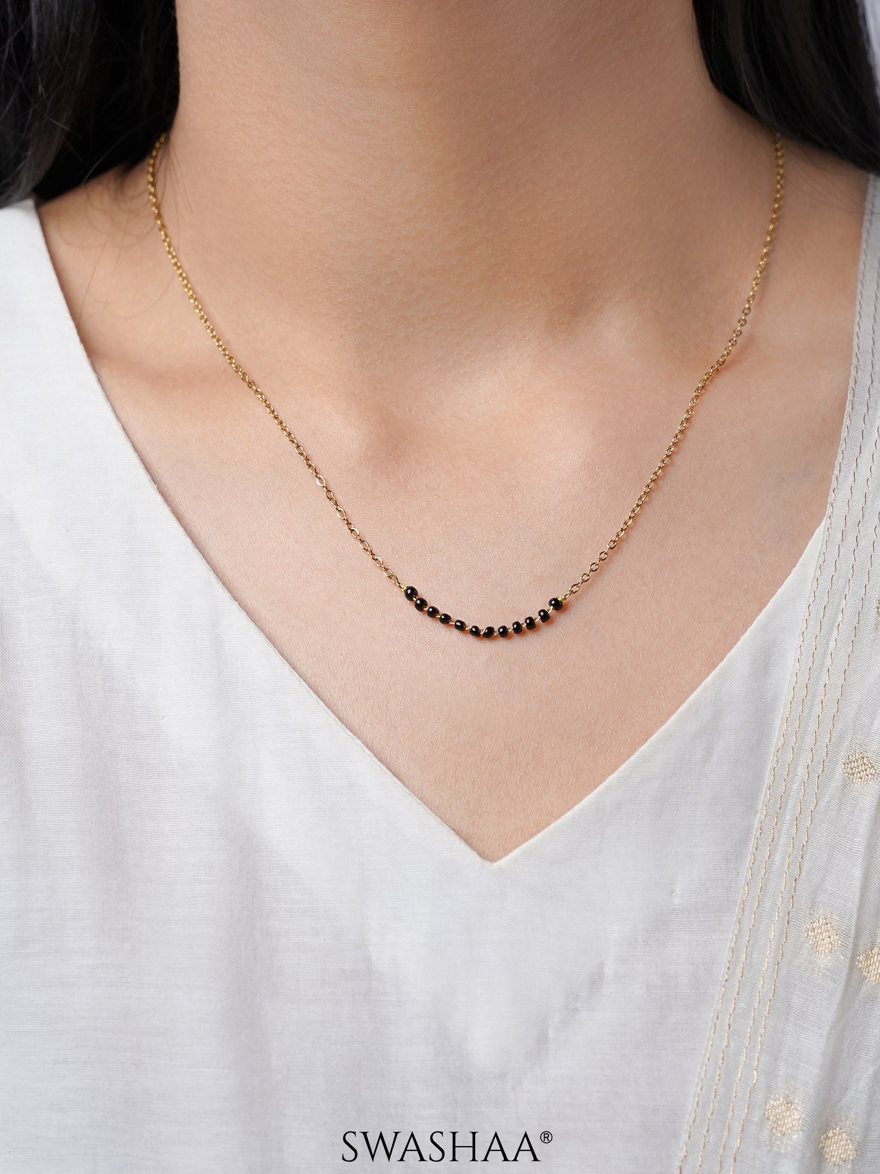 Tushita 18K Gold Plated Mangalsutra