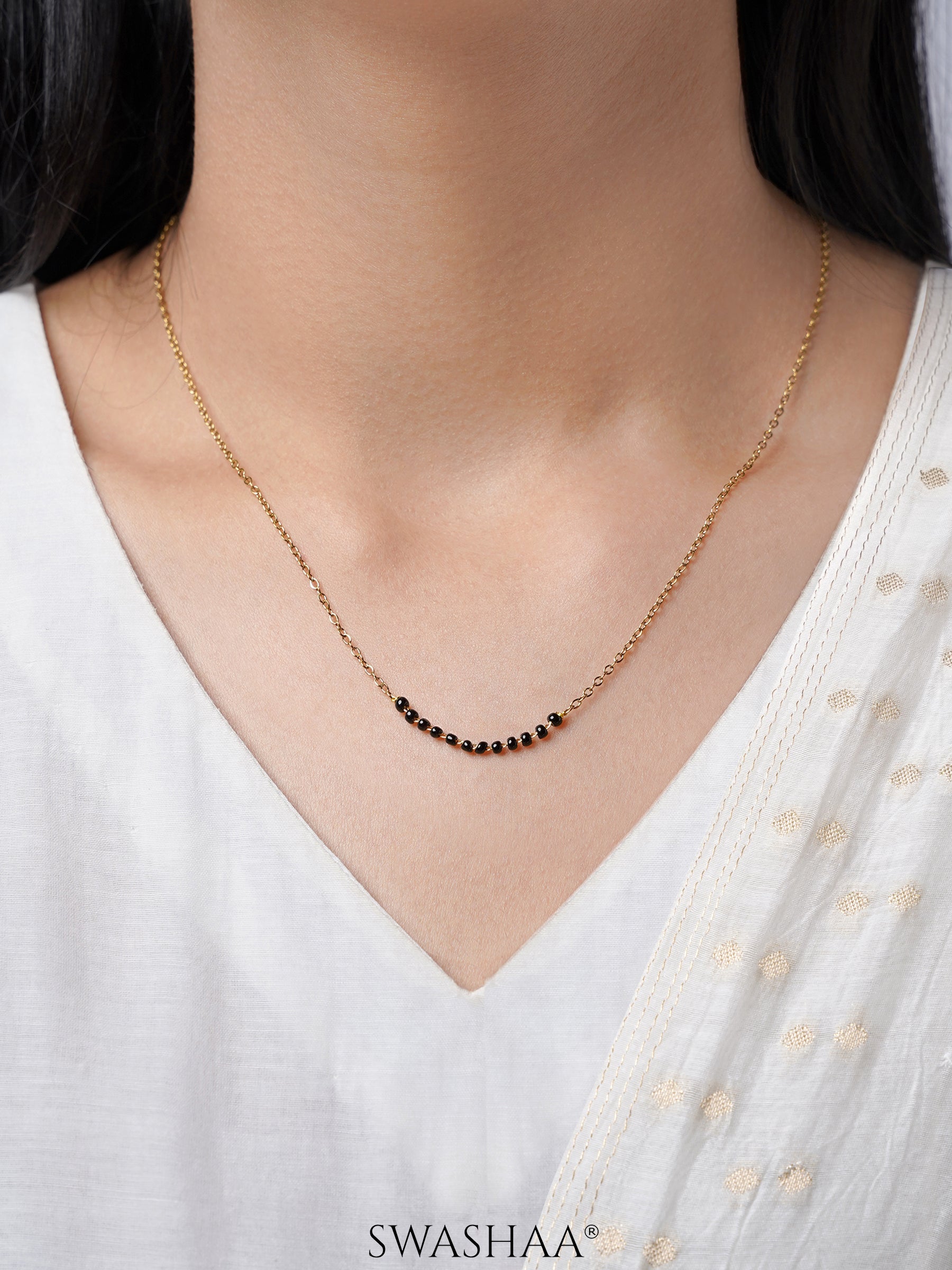 Tushita 18K Gold Plated Mangalsutra