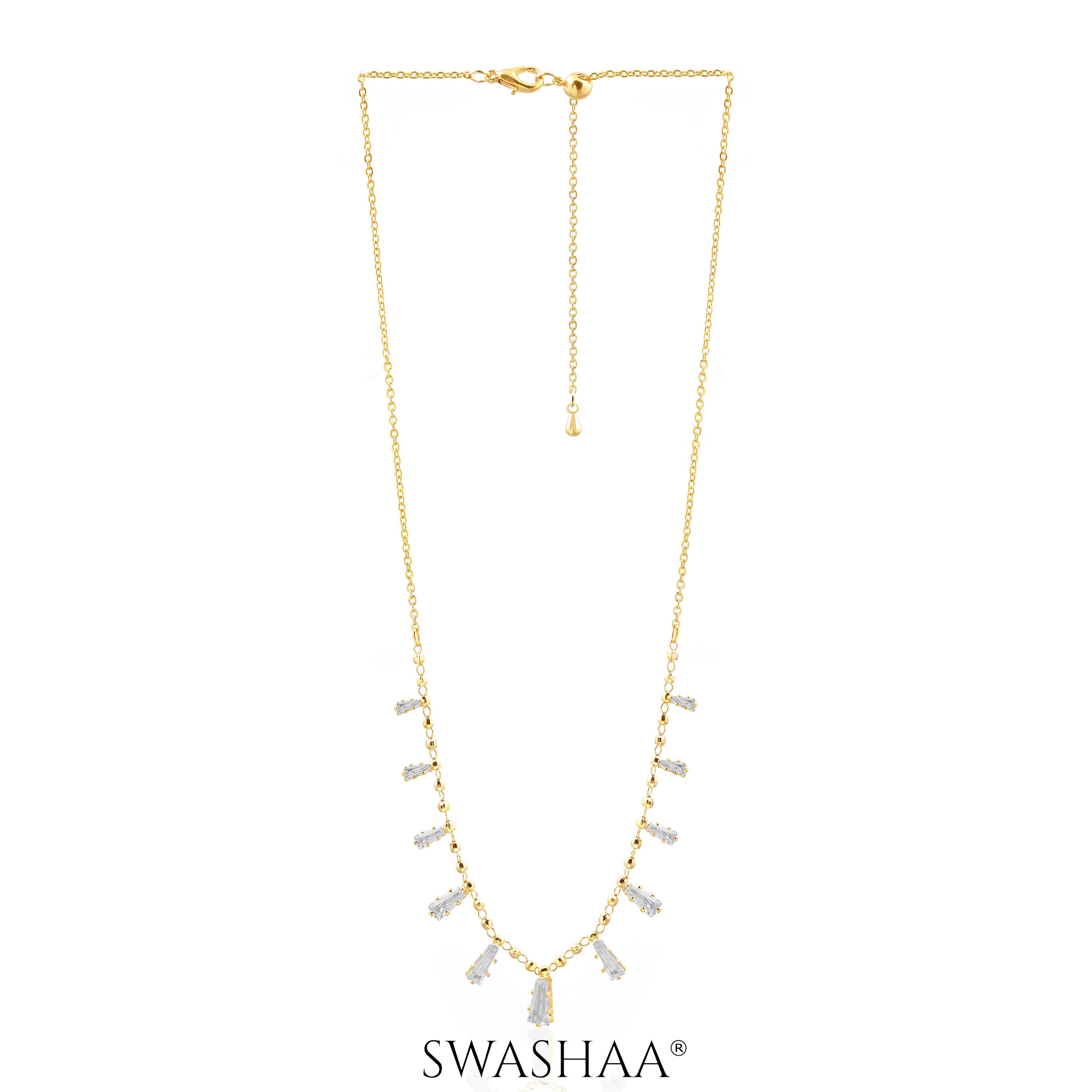 Tyla Studded Bar 18K Gold Plated Choker