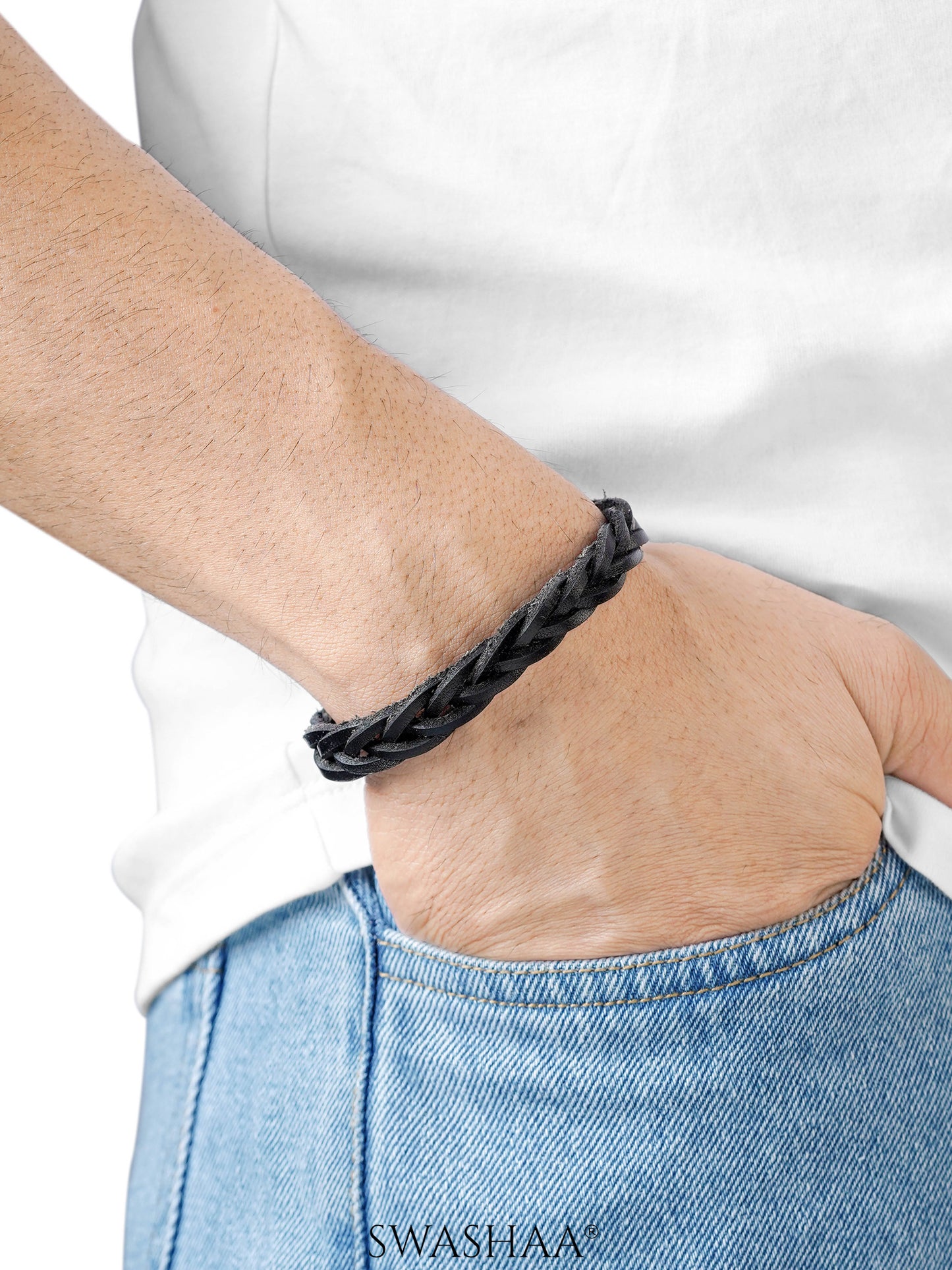 Tyron Men's Leather Bracelet