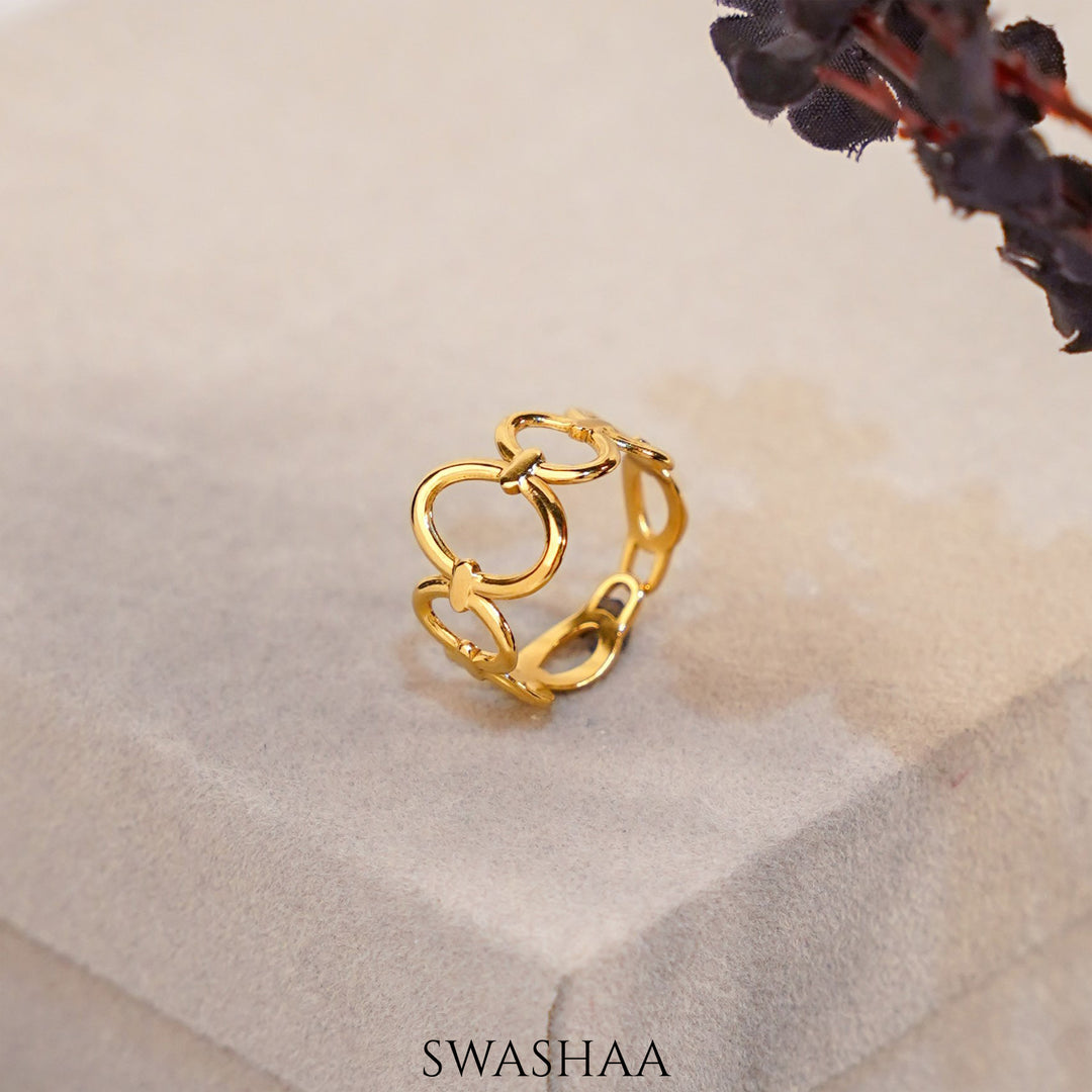 Udaya 18K Gold Plated Ring
