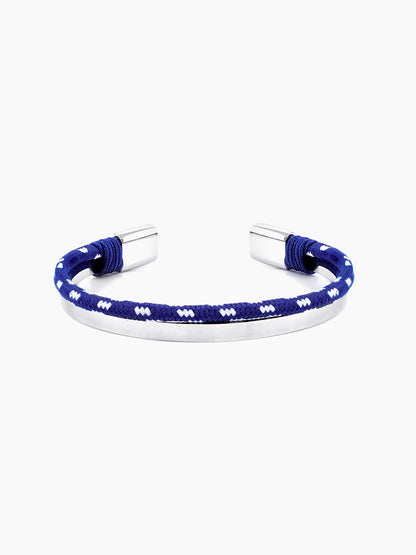 Unan Blue White Rope Cuff Bracelet