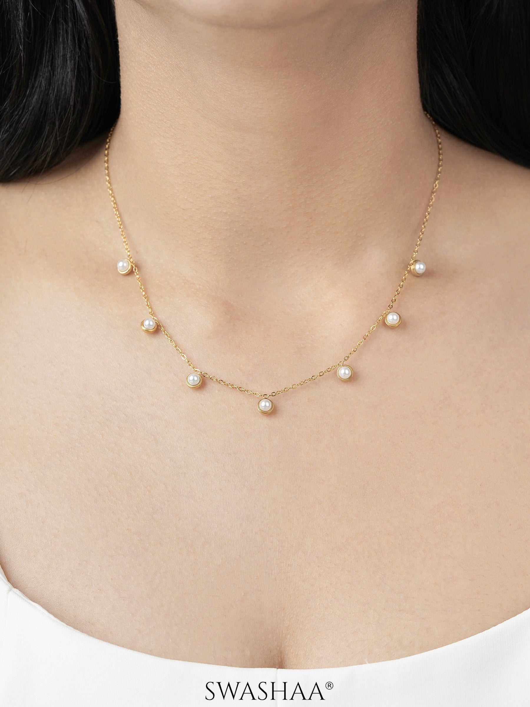 Uni Pearl 18K Gold Plated Necklace