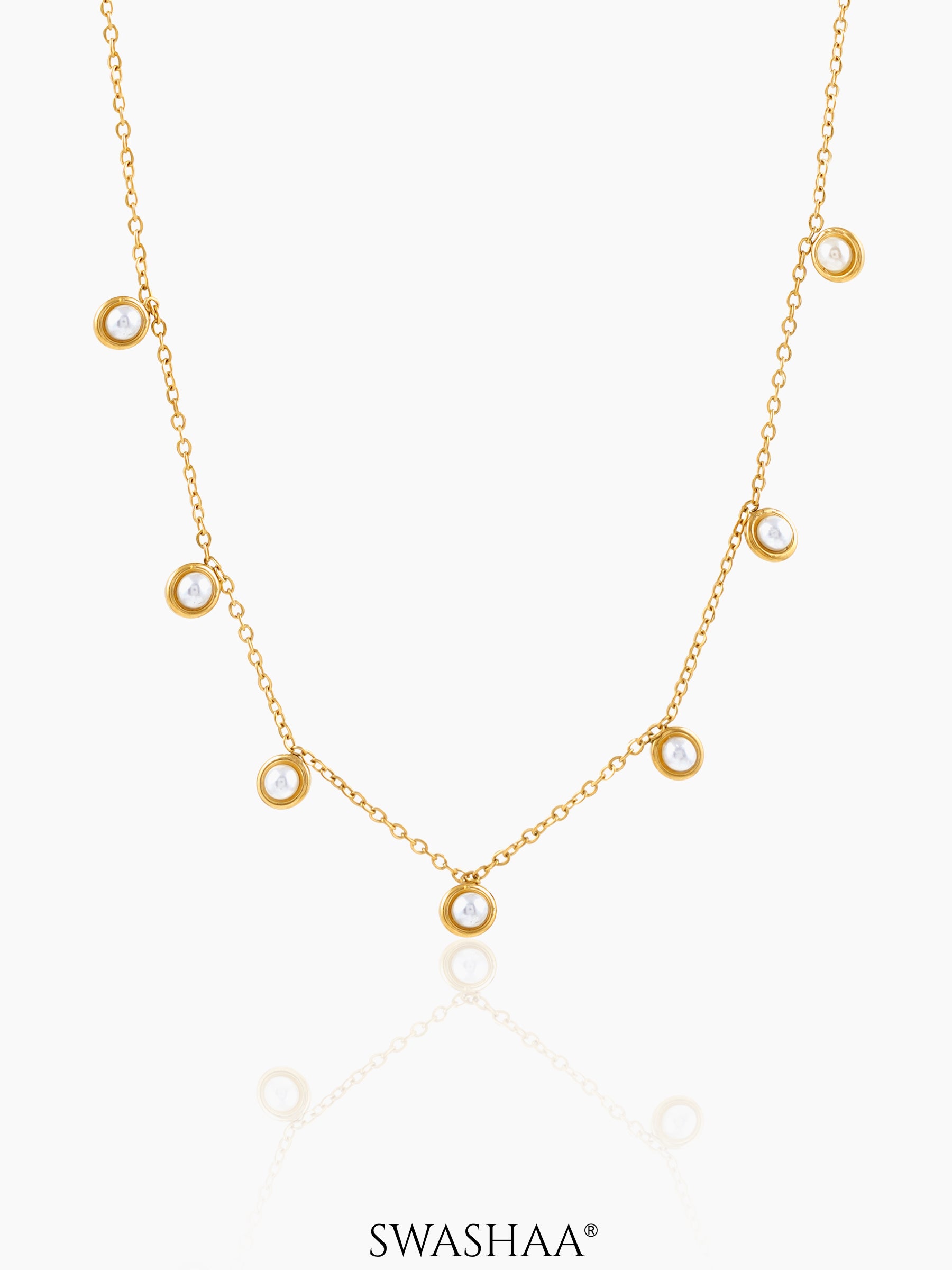 Uni Pearl 18K Gold Plated Necklace