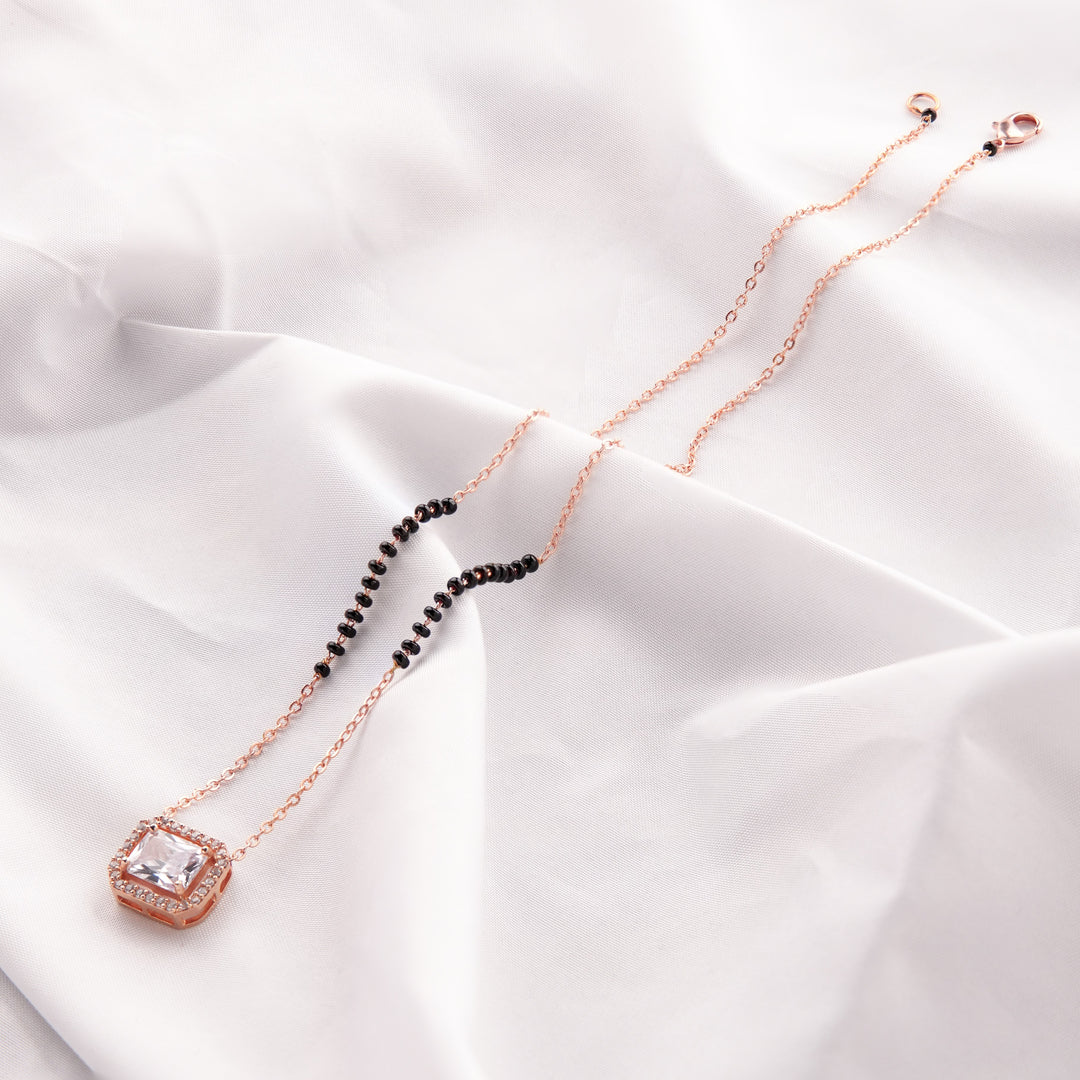 Anisa Rosegold Plated Mangalsutra