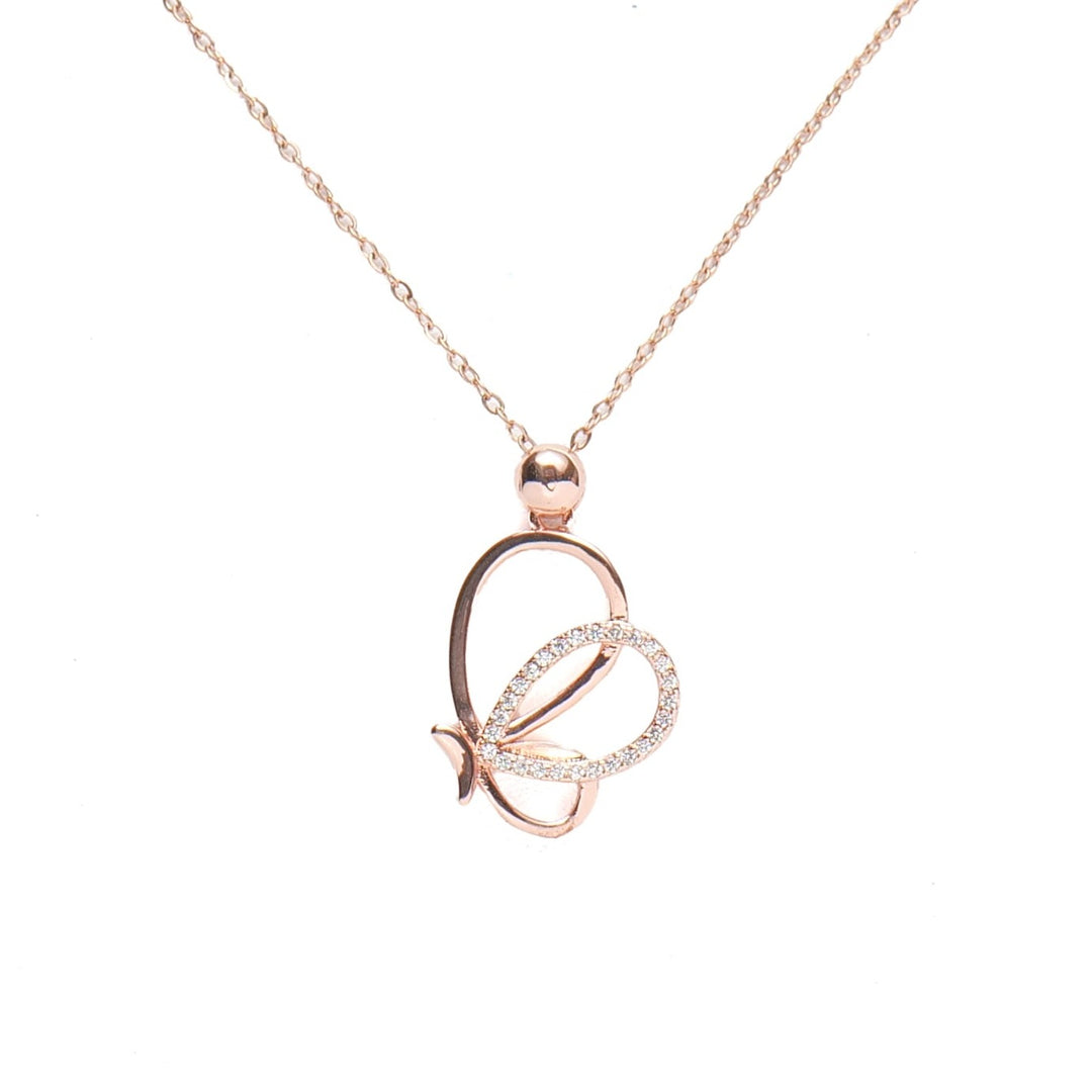 Volar Butterfly Rosegold Plated Necklace