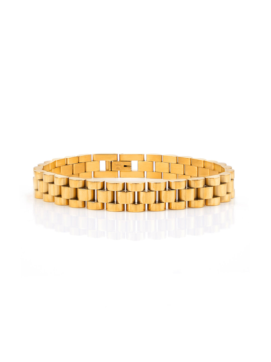 Valdez Women's 18K Gold Plated Watch Belt Link Bracelet