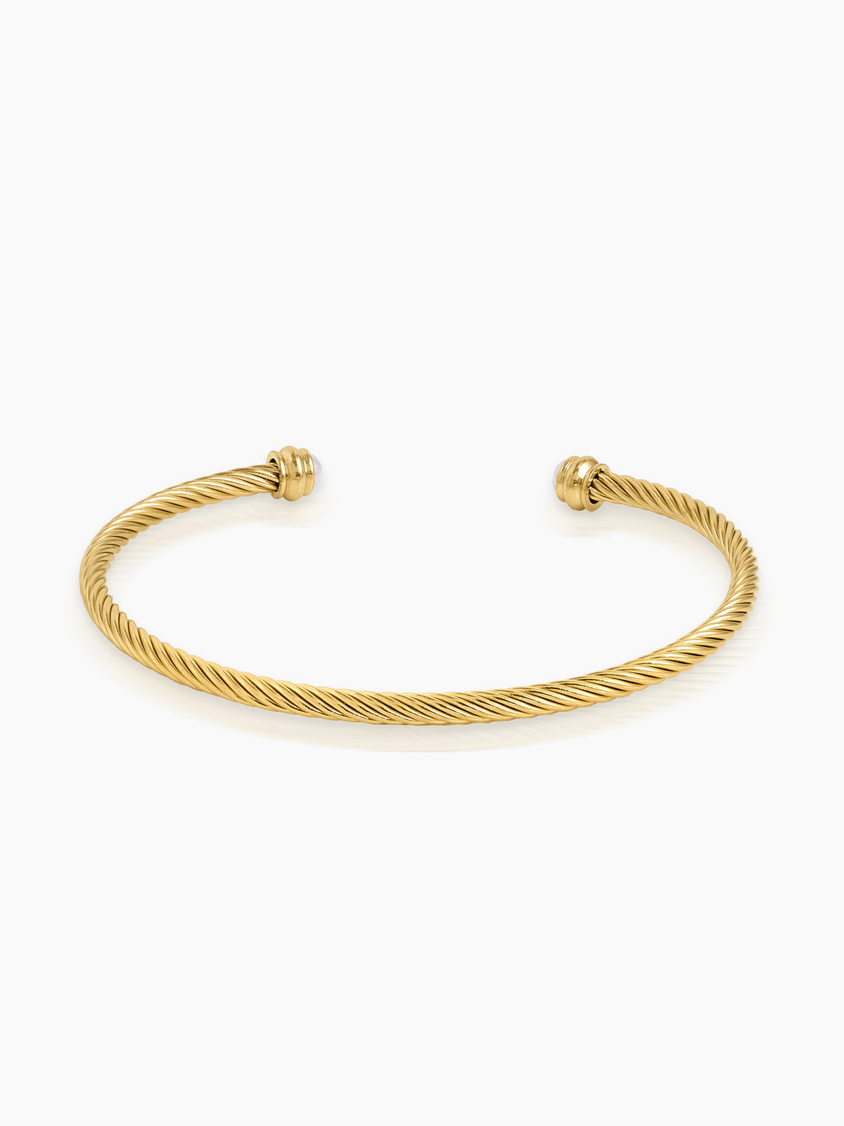 Valencia Twisted 18K Gold Plated Cuff Bracelet