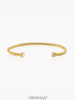 Valencia Twisted 18K Gold Plated Cuff Bracelet