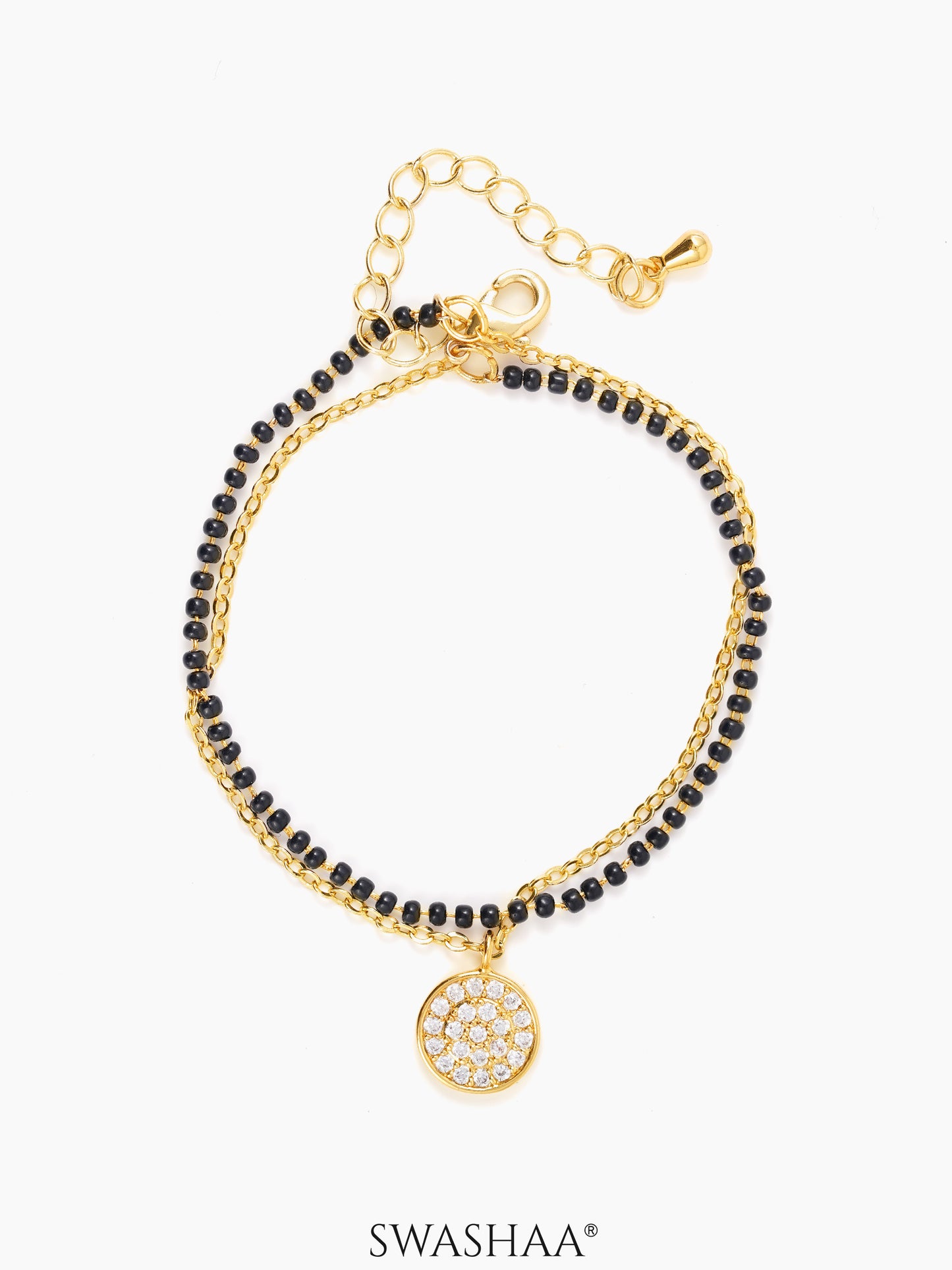 Vanya Layered 14K Gold Plated Mangalsutra Bracelet