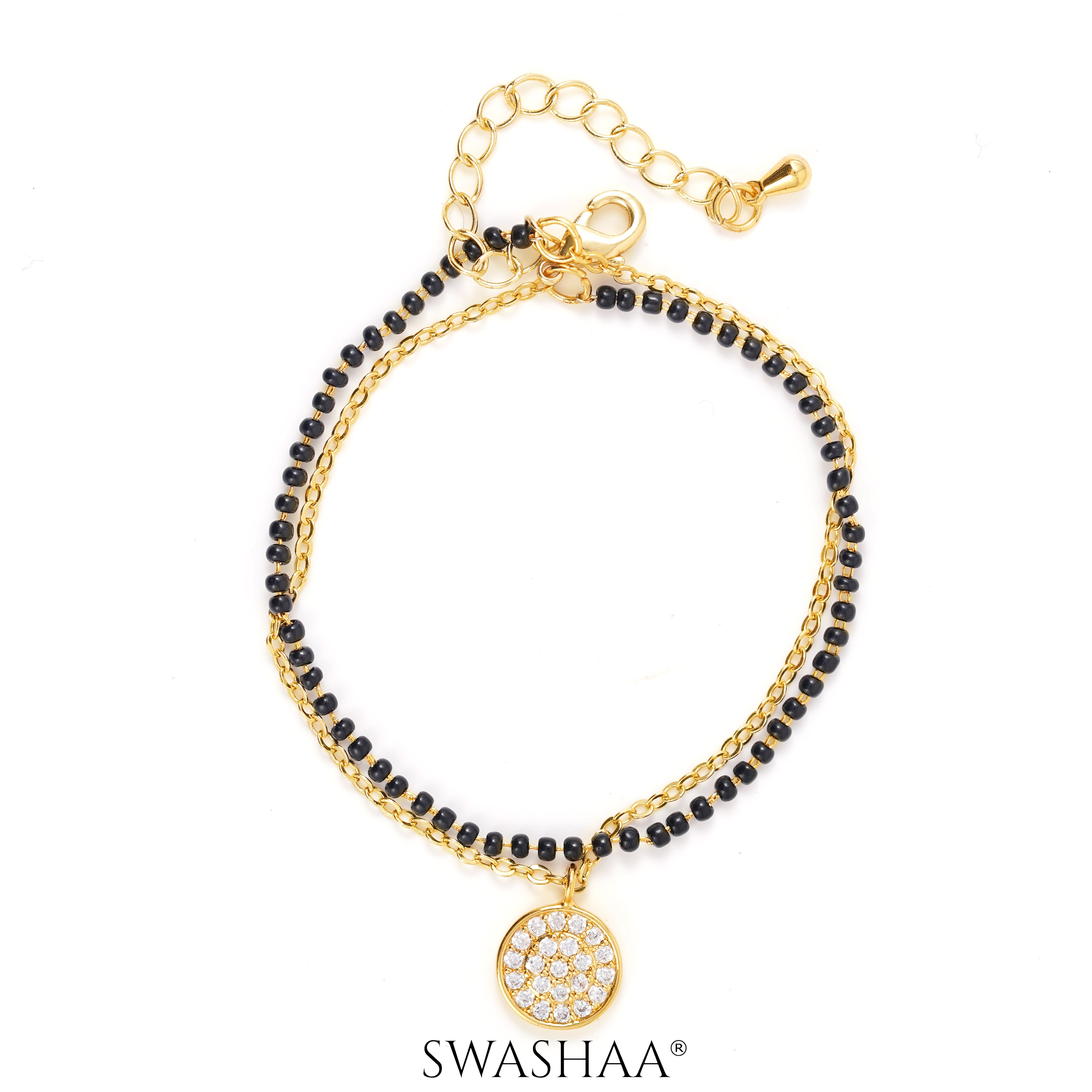 Vanya Layered 14K Gold Plated Mangalsutra Bracelet