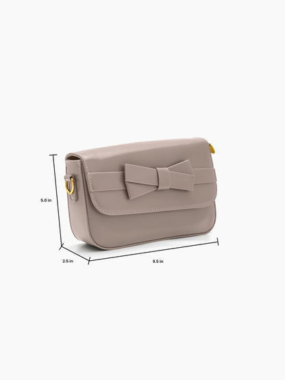 Varelle taupe Beige Sling Bag - Swashaa