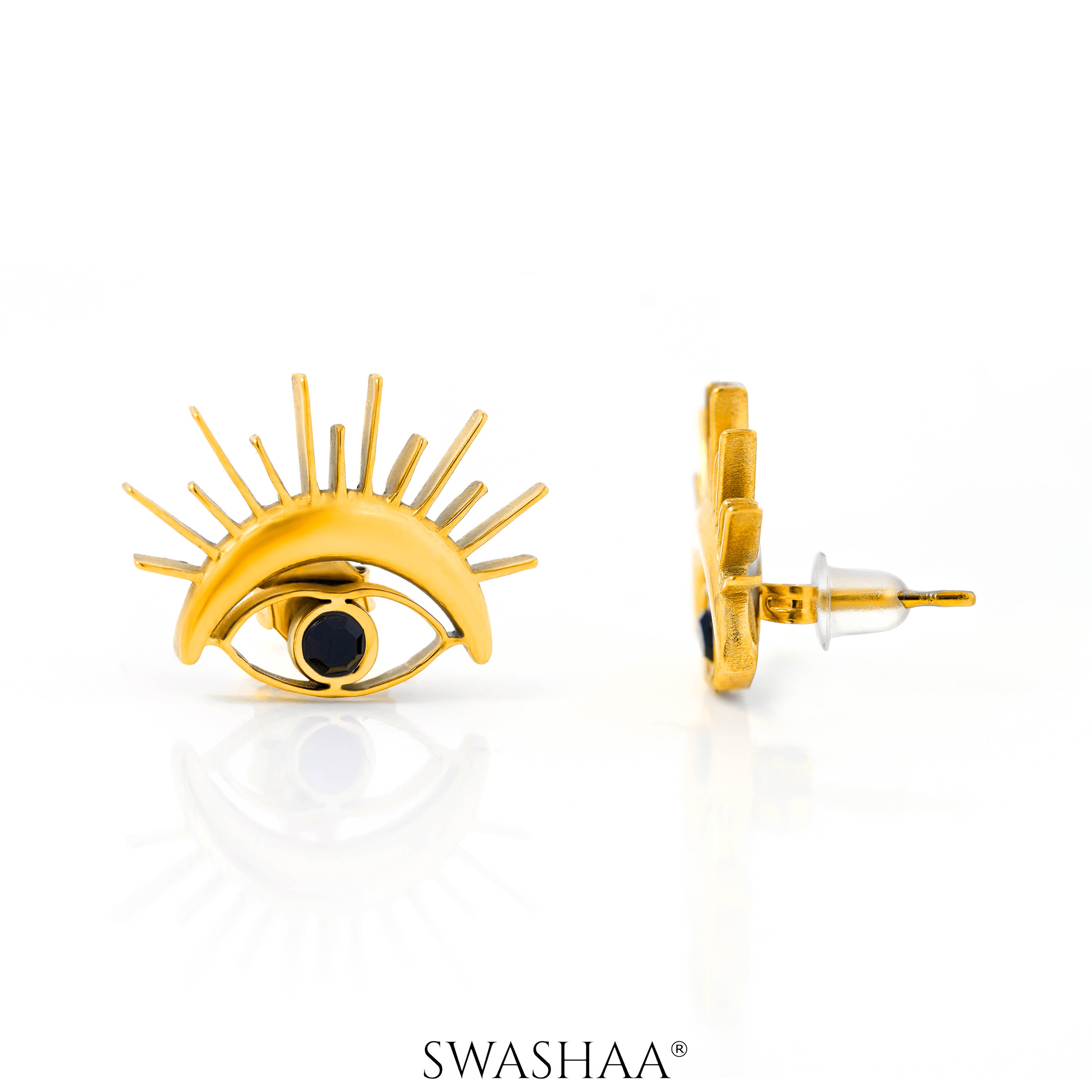 Varra Eye 18K Gold Plated Earrings