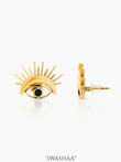 Varra Eye 18K Gold Plated Earrings