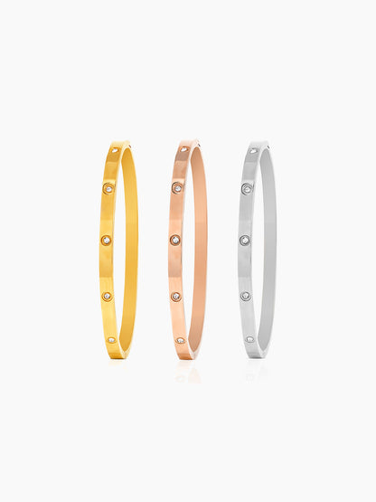Venice Shiny Diamond Band Multi Bracelet Set