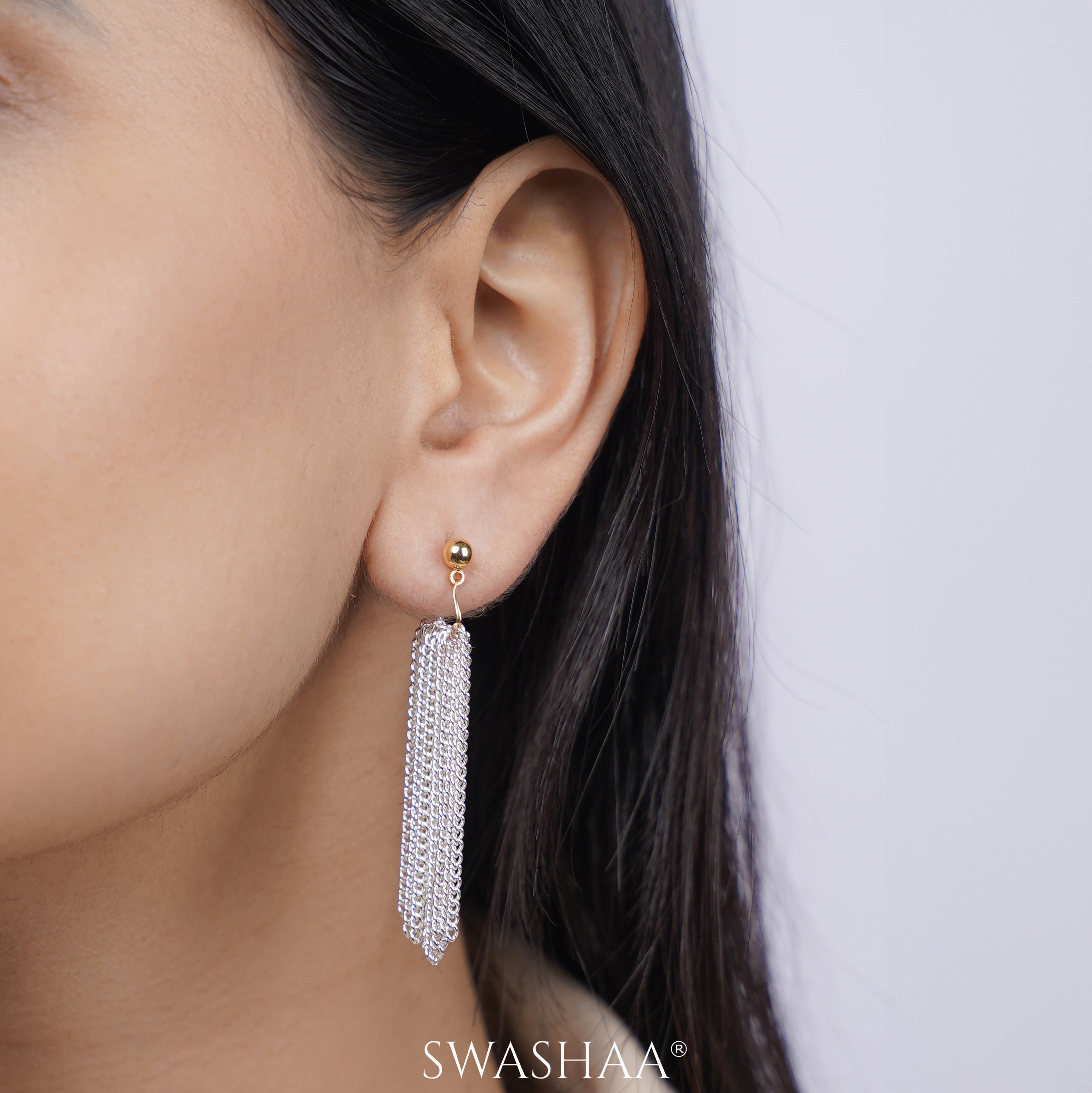 Venus Chain 18K Gold Plated Hoop Earrings