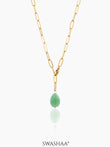 Verdure Drop 18K Gold Plated Necklace
