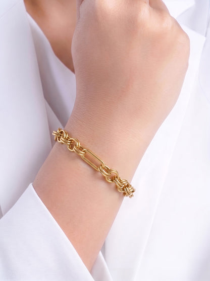 Veronica Link 18K Gold Plated Women's Chain Loose Bracelets