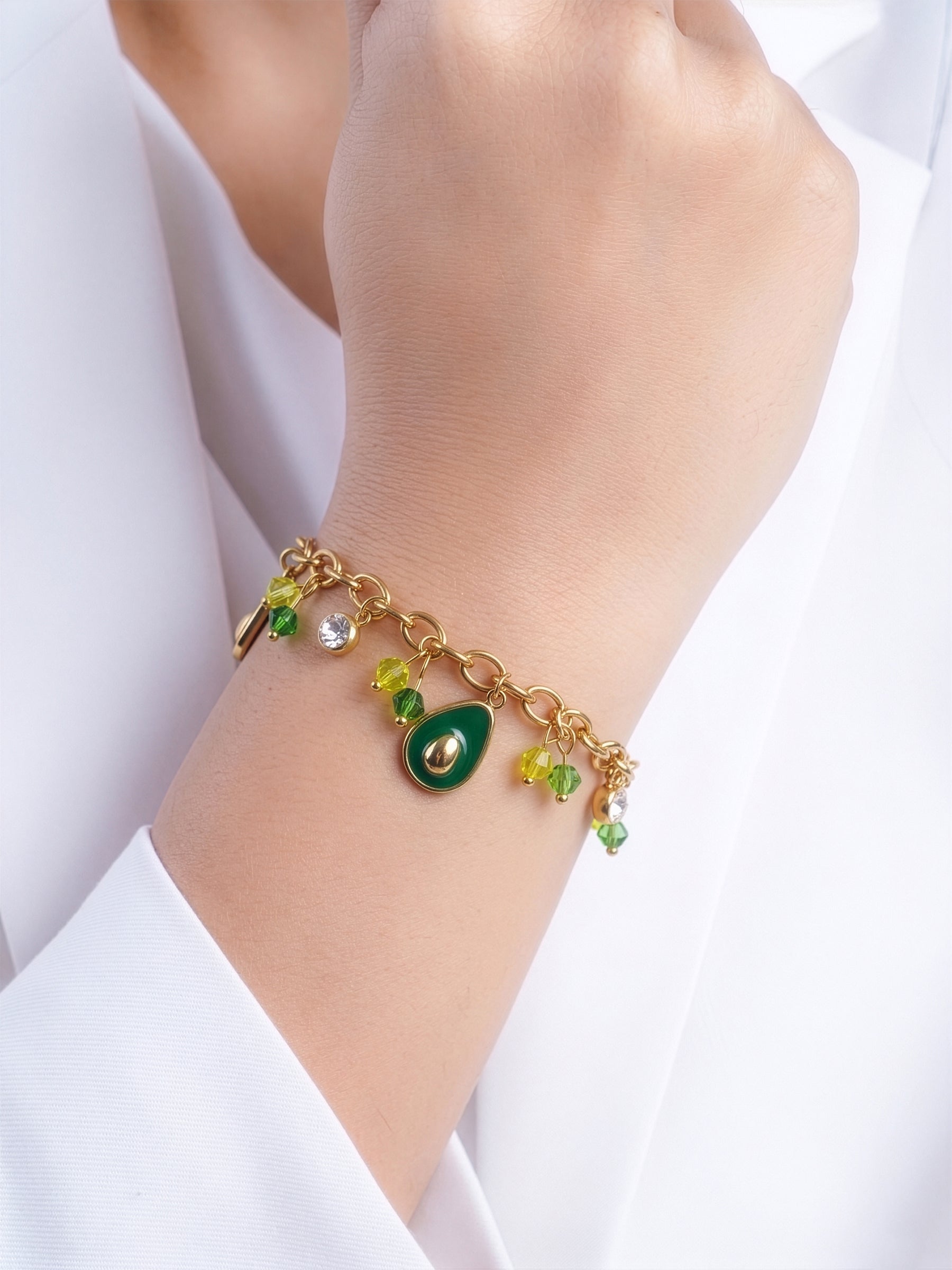 Viresta Charms 18K Gold Plated Chain Bracelet - Swashaa