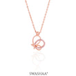 Volar Butterfly Rosegold Plated Necklace