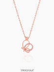 Volar Butterfly Rosegold Plated Necklace
