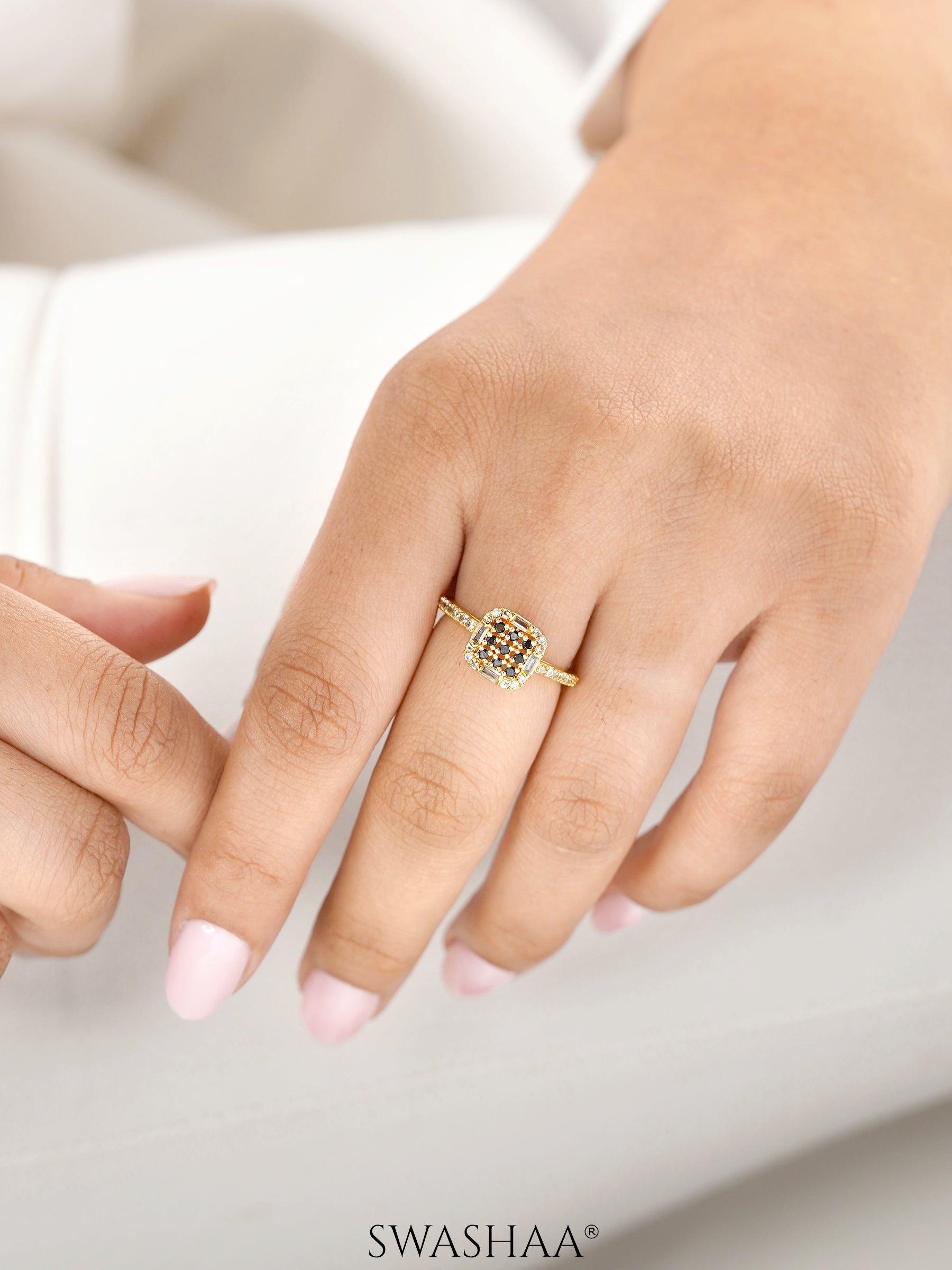 Buy Vriti 18K Gold Plated Ring Online Swashaa