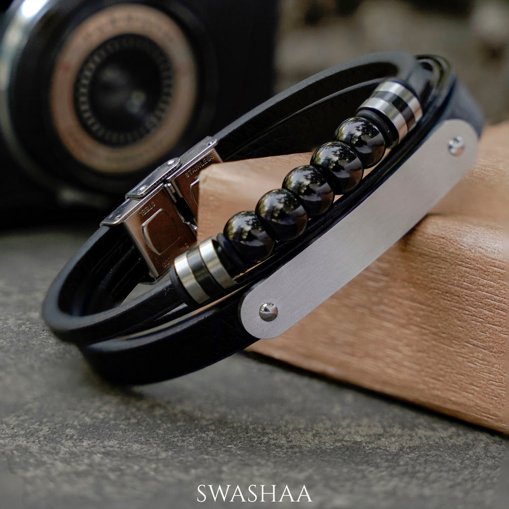 Williams Men's Leather Bracelet - Swashaa